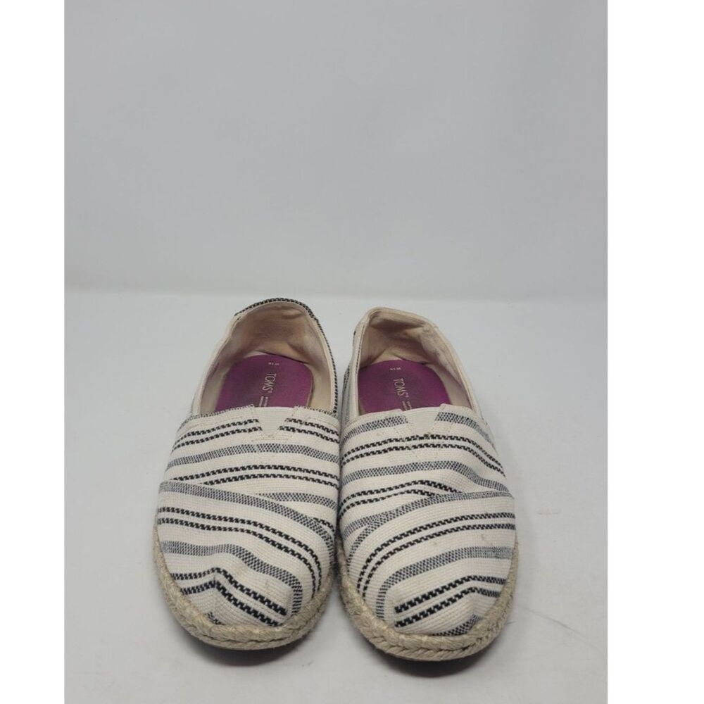 TOMS Womens Beige Goring Alpargata Round Toe Slip On Espadrille Shoes